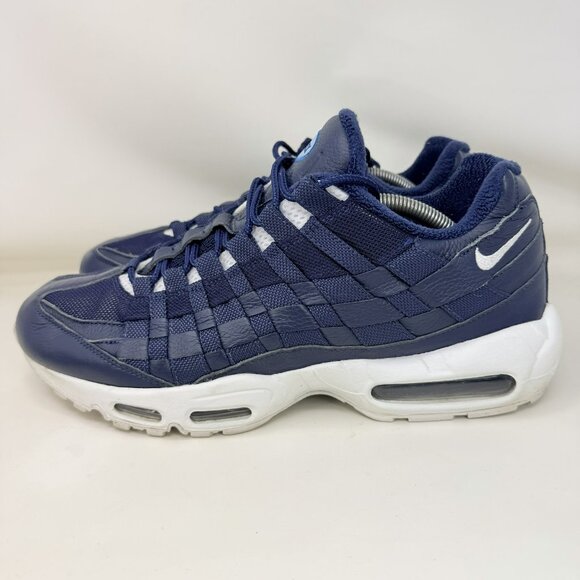 Nike By You ID Air Max 95 Woven Running Shoes Blue White Men\'s Size 77 main image 4
